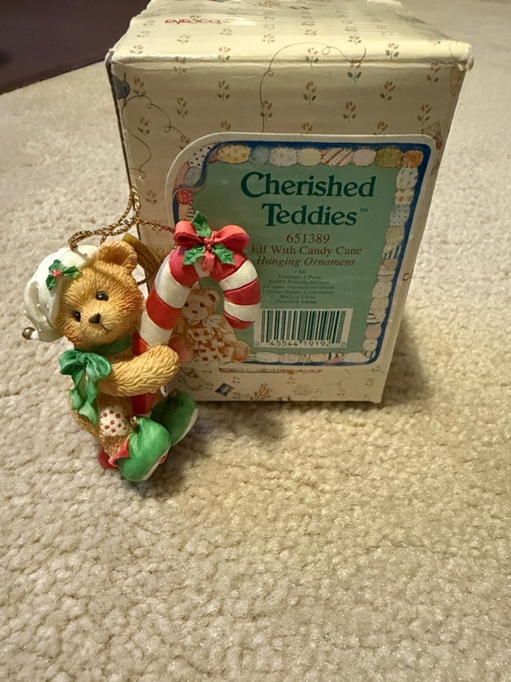 Cherished Teddies Elf Bear Ornament
